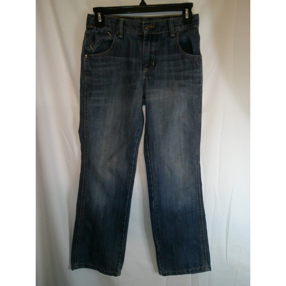 Wrangler Denim Jeans Relaxed Fit Dark Wash Everyday Wear Kids Size 12‎ Reg - Picture 1 of 3